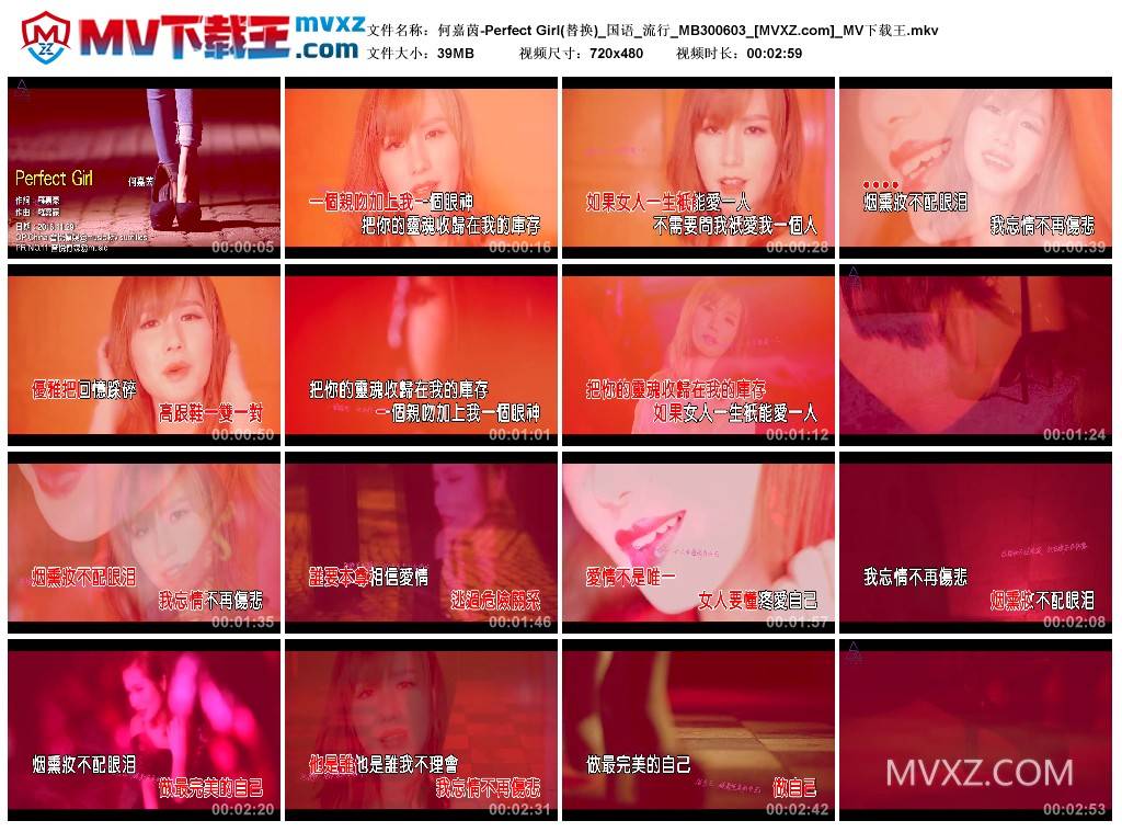 何嘉茵-Perfect Girl(替换)_国语_流行_MB300603